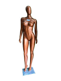 Manequim Cobre polietileno Feminino braos retos