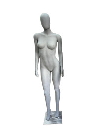 Manequim Feminino Fitness Mo Reta Aveludado branco