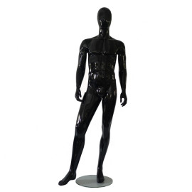 Manequins em fibra preto brao para baixo