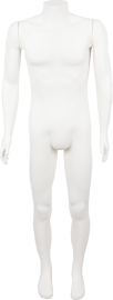 Expositor masculino pl�stico corpo inteiro com bra�os branco