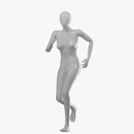 Manequim feminino realista importado 3D ultra brilho correndo
