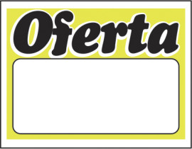  Etiqueta de oferta amarelo