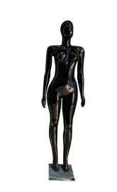 Manequim preto Feminino braos pose mo reta