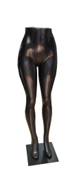 Busto expositor preto de cala feminino