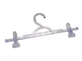 Cabide saia cristal com presilha simples