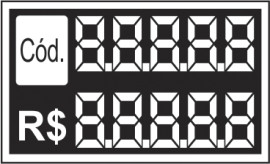  Etiqueta de preo e cdigo numerada preto