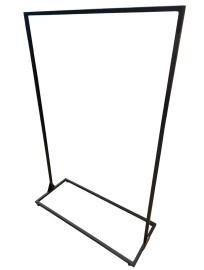 Arara Cabideiro Roupas 100cm 1m Ao Tubo 30x30mm