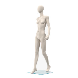 Manequim feminino importado de fibra andando