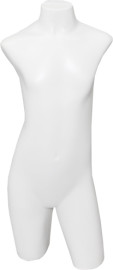 Busto infantil branco em pl�stico sem bra�o perna e corpo pose 