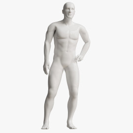 Manequim masculino realista importado 3D ultra brilho pose