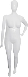 Manequim Feminino Pouse Smart Branco bra�o reto pose
