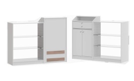 Balco de Atendimento Conjugado Vidro