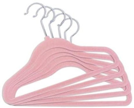Cabides de Veludo infantil Flocado (Kit com 10)