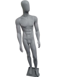 Manequins masculino fitnnes pernas retas concreto toque aveludado braos retos