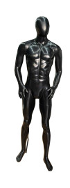 Manequim Masculino Bombado preto mo no bolso