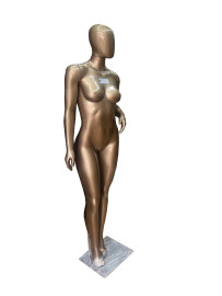 Manequim De Fibra Feminino Cor Champanhe