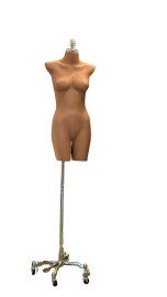 Busto pedestal regulvel com rodzios