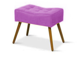 Puff Cama Inbox Aluna Retangular lilas