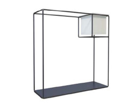 Nicho de piso com prateleira modular