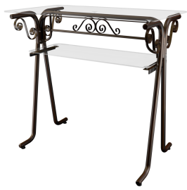 Balco de atendimento cobre retro
