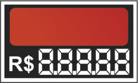  Etiqueta de preo numerada vermelho com R$