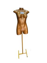 Busto feminino em de fibra com pedestal