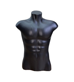 Manequim Busto Masculino Preto Camiseta Regata