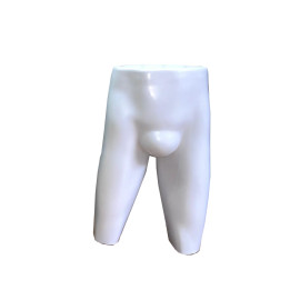Manequim masculino, modelo de quadril para roupa ntima, homem, branco
