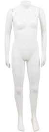 Expositor masculino juvenil pl�stico corpo inteiro sem cabe�a branco