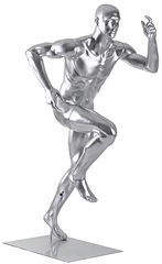 Manequins em fibra estilo esportivo