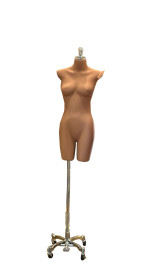 Busto pedestal regulvel com rodzios feminino