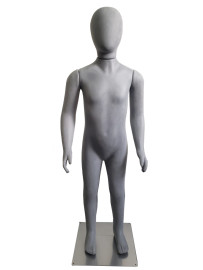 Manequins masculino infantil pernas retas concreto toque aveludado braos retos