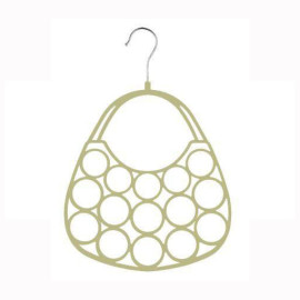 Cabide de veludo para 15 lenos creme