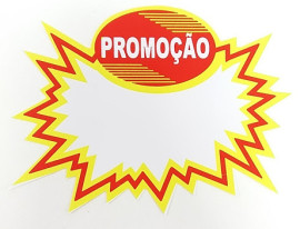 Etiqueta de promoo exploso