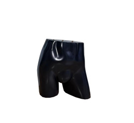 Manequim masculino (bermuda curta) quadril na cor preto