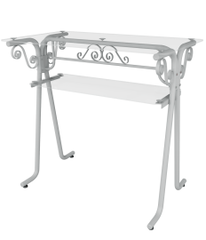 Balco de atendimento branco retro