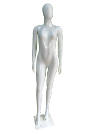 Manequim Feminino branco pose braos retos