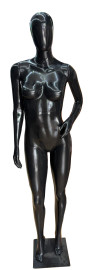 Manequim feminino brao pose em fibra preto