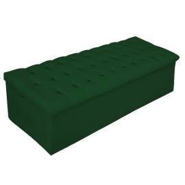 Bau Puff Caladeira Recamier Beira De Cama Casal verde