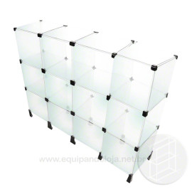 Balco Modular De Vidro 0.90 M De Largura