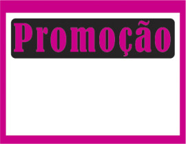 Etiqueta de promoo pink
