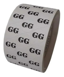 Etiqueta Adesiva Para Roupas Gg Xg G1 G2 G3 Kit 5
