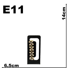 Expositor para pulseira quadro retangular em veludo preto E11