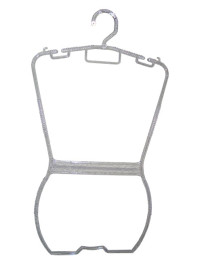 Cabide silhueta cristal acrlico