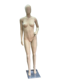 Manequim Feminino Fitness Mo Reta Aveludado Bege mo pose