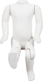 Manequim expositor articulado branco sem cabe�a branco pl�stico