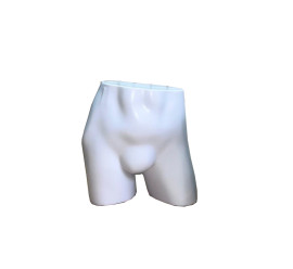 Manequim masculino (bermuda curta) quadril na cor branco