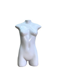 Busto branco meio corpo feminino perninha