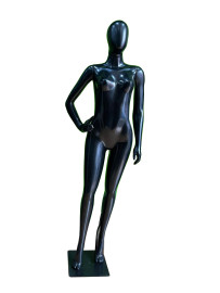 Manequim Feminino Fitness Preto mo na cintura