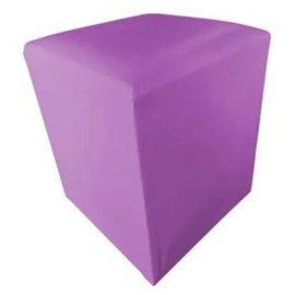 Puff decorativo dado quadrado cor lilas